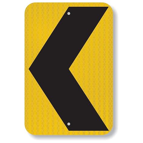 Buy Smartsign X Inch Chevron Left Arrow Mutcd Compliant Metal