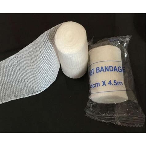 Rolls Pbt Elastic Bandage Wrap Fixation Dressing Gauze First Aid