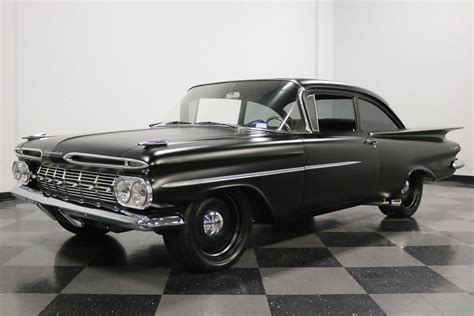 1959 Chevy Biscayne Coupe Bisquick” Flaunts Matte Black Paint Crate