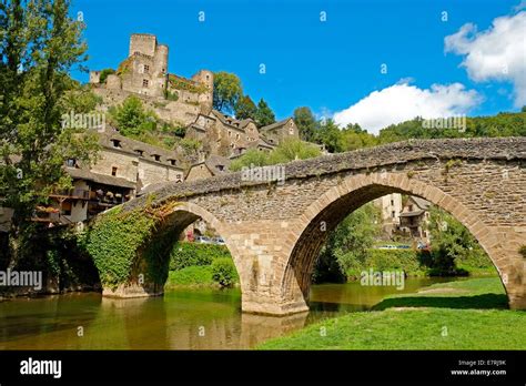 Chateau de Belcastel Aveyron South West France Europe EU European Union ...