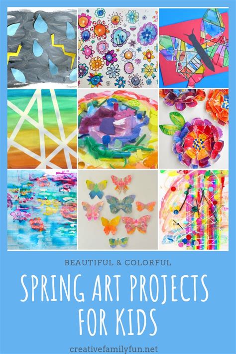 Beautiful Spring Art Projects for Kids - Creative Family Fun