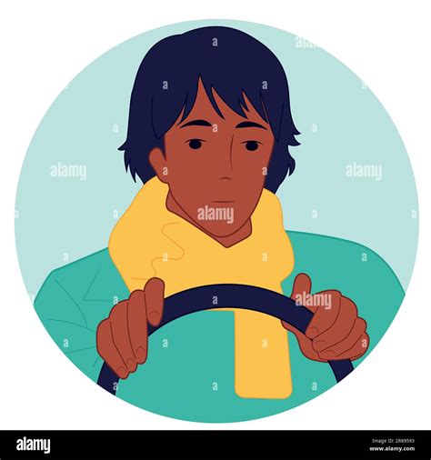 avatar guy driver color vector stock vector image art alamy