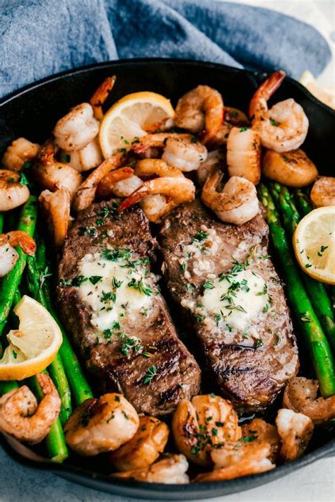 Garlic Butter Surf And Turf Skillet Just Say Yum Rich Creamy Garlic Butter Combined With