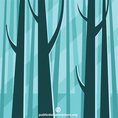 Forest Trees Public Domain Vectors