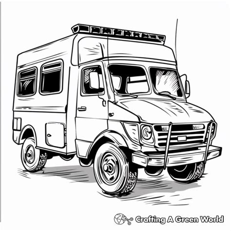 Police Truck Coloring Pages - Free & Printable!