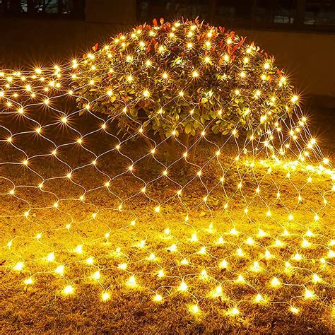 Christmas Lights, LED Christmas Net Lights Outdoor, Waterproof ...