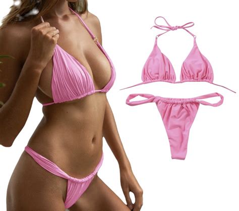 STRÓJ KĄPIELOWY KOMPLET BIKINI STRINGI ROZMIAR XL 13518398530