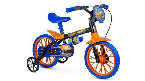 Bicicleta Intantil Aro Nathor Hot Wheels Rodas De Treinamento Bicicleta Infantil
