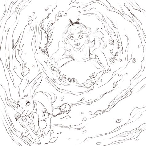 Alice in Wonderland: in the rabbit hole! on Behance