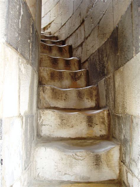 The Marble Steps Of The Leaning Tower Of Pisa Well Worn After Centuries Of Use Pics