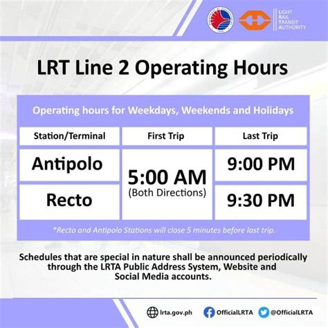 2023 MRT and LRT Schedule, Fare, & List of Stations - Escape Manila