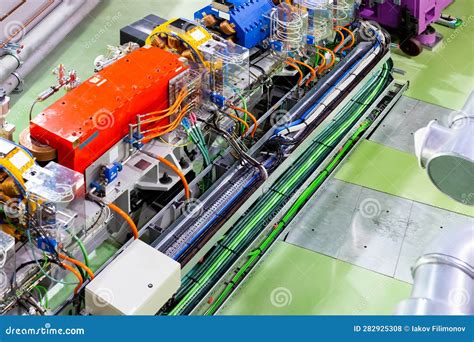 Synchrotron Accelerator Tunnel in Synchrotron Building Stock Photo - Image of setup, level ...