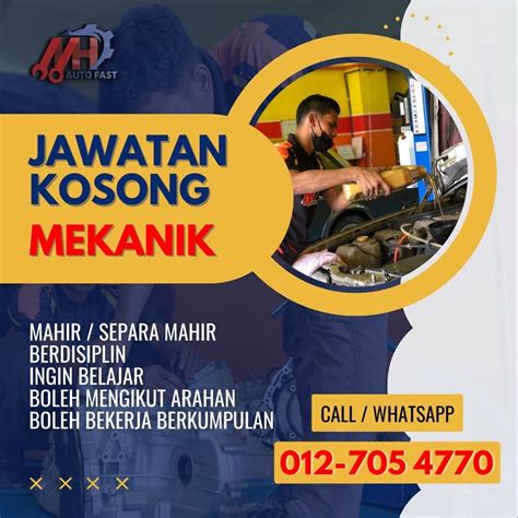 Contoh Iklan Jawatan Kosong Mekanik Iklan Jawatan Kosong Portal Rasmi