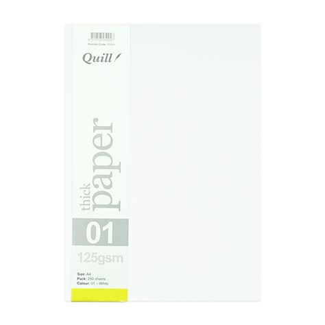 Quill Paper 125GSM A4 250 PK White – Quill Paper