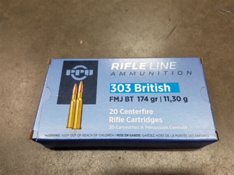 Prvi Ppu Ammunition British Grain Fmjbt Box Of Ppa B