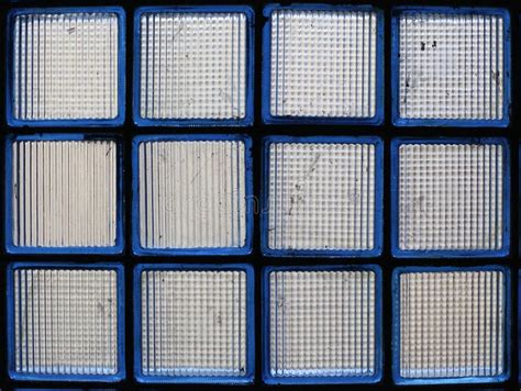 Wall Of Translucent Square Glass Blocks Stock Photo Image Of Blocks