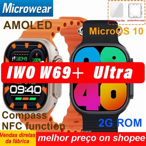 Microwear W Rel Gio Inteligente Ultra Movido Gb Rom Mm S Rie