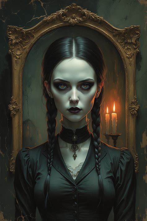 Wednesday painting by PsyGuy-project on DeviantArt