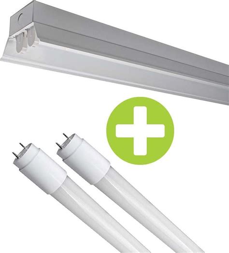 LED TL Armatuur 150cm Dubbel Met Reflector Incl 2x LED TL Buis 22W