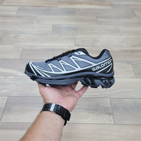 Серые мужские и подростковые кроссовки Саломон | Salomon XT-6 Gore Tex ...