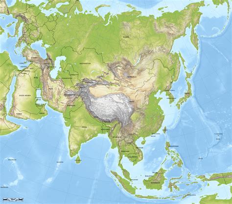 blue green atlas  geography  asia