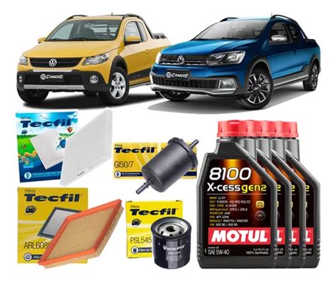 Kit Troca De Óleo 5w40 Vw Saveiro Cross 1 6 Msi 2014 2022