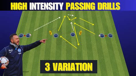 🎯 High Intensity Passing Drills Roberto De Zerbi 3 Variation Youtube