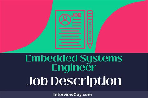 Embedded Systems Engineer Job Description Updated For 2024