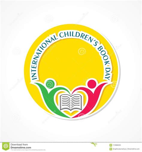 International Children`s Book Day Poster Stock Vector - Illustration of ...