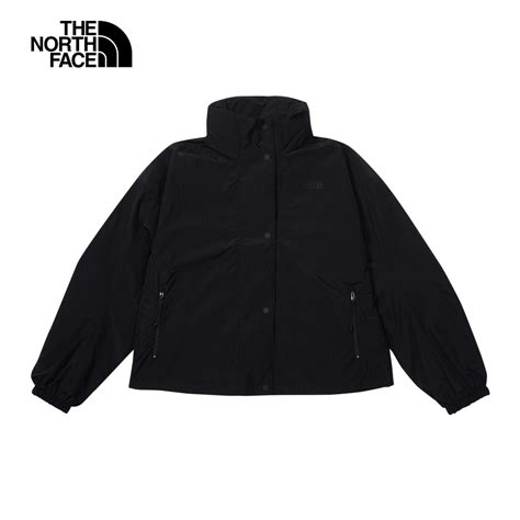 【the North Face 官方旗艦】北面女款黑色防風防潑水立領防風外套｜83qyjk3 外套 Yahoo奇摩購物中心