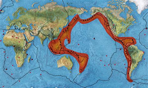 Ring Of Fire Earthquakes Map