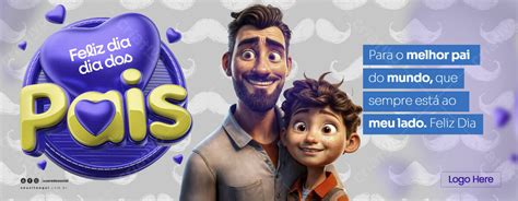 Banner Para O Dia Dos Pais - Banner Dia dos Pais PSD Editável | PSD Premium [download]