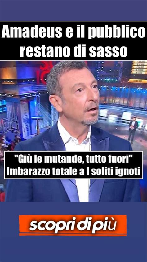 Giù le mutande tutto fuori Imbarazzo totale a I soliti ignoti