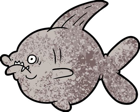 cartoon ugly fish 12395363 Vector Art at Vecteezy