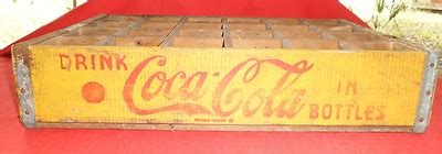 Vintage Antique Yellow Coca Cola Wooden Crate Antique Price Guide