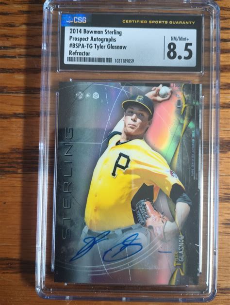 Bowman Sterling Prospect Autographs Refractor Bspa Tg Tyler