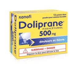 Doliprane M Dicament Contre La Fi Vre Et La Douleur Parac Tamol