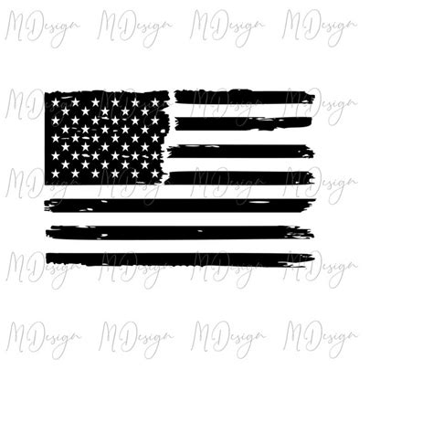 Grunge American Flag SVG Cutting File for Cricut, Silhouette - Inspire ...