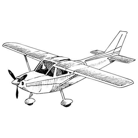 Premium Vector Cessna Plane Illustration