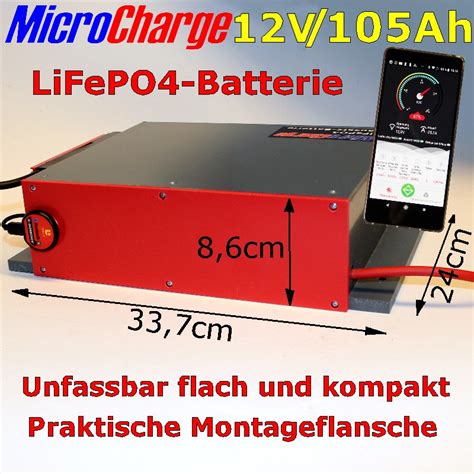 Ab V Ah Superflache Microcharge Lifepo Flunder