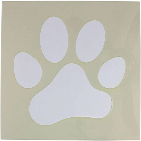 Inch Large Dog Paw Print Stencil Mylar 1 Piece Of 14 Mil Painting