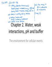 Chapter 2 Water PH And Buffer Spring 2019 Pdf 1 10 2019 06 0 H Tos H