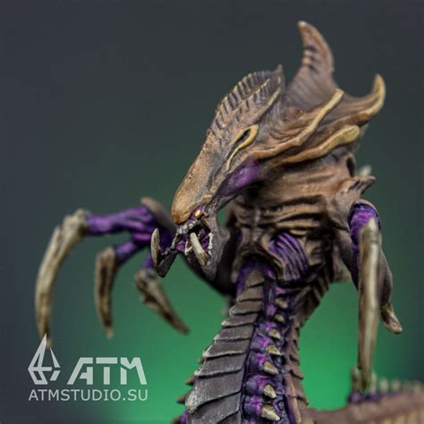 Starcraft Hydralisk Hand Painted Metal Miniature Figure Scale