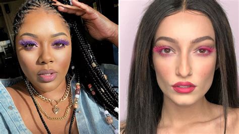 Colored False Eyelashes Are Trending — See The Photos Allure