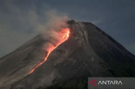 Selama Sepekan Gunung Merapi Di Perbatasan Jawa Tengah Dan Yogyakarta