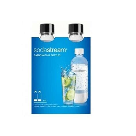 Sodastream 1l Carbonating Bottles Black Set Of 2 In Package Sydney