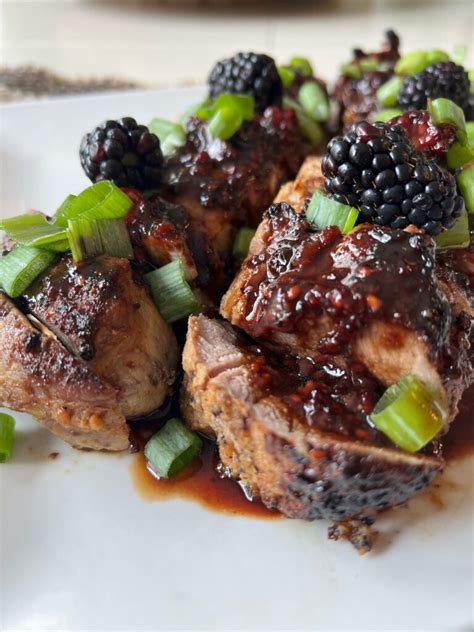 Blackberry Ginger Balsamic Tenderloin The Pinehurst Olive Oil Company