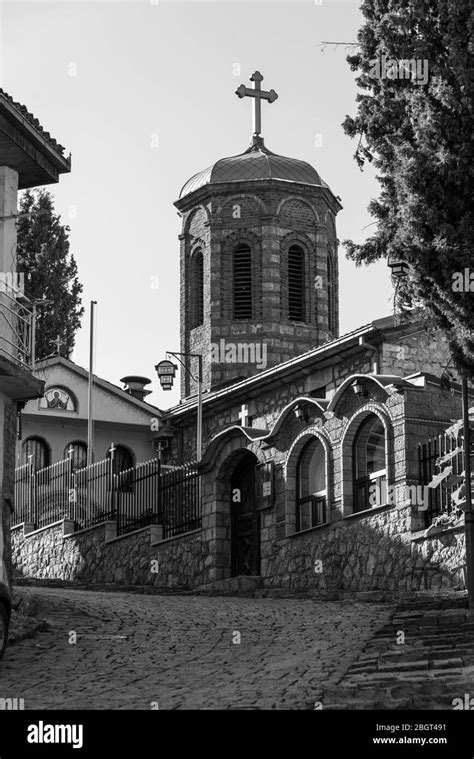 Ohrid old town Stock Photo - Alamy