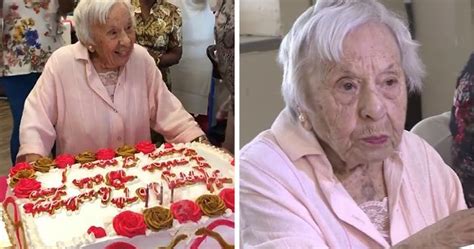 Woman Celebrates Her 107th Birthday Says The Secret Reason Why She