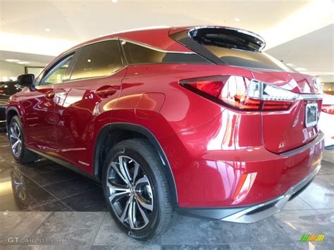 2017 Matador Red Mica Lexus RX 450h AWD 120469745 Photo 3 GTCarLot